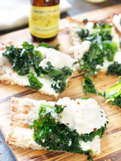 Grilled Lemon Kale Ricotta Flatbread Pic