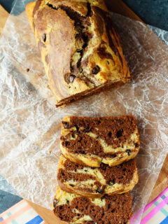 Marbled Chocolate Orange Bread Picture