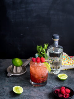Raspberry Mint Tequila Smash Image