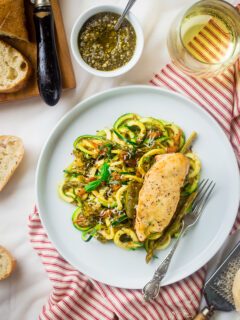 Slow Cooker Italian Chicken with Zucchini Noodles Image