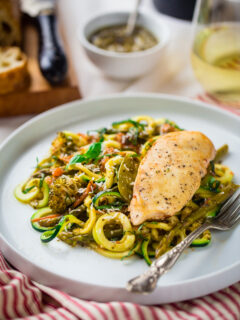 Slow Cooker Italian Chicken with Zucchini Noodles Pic