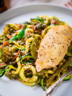 Slow Cooker Italian Chicken with Zucchini Noodles Picture