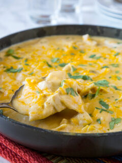 White Chicken Enchilada Skillet Picture