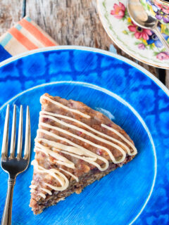 Banana Oatmeal Cake with Berries Picture