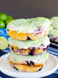 Blueberry Key Lime Donuts Picture