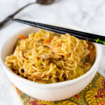Chow Mein Noodles with Chicken Photo