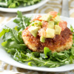 Crispy Crab Cakes with Avocado Grapefruit Salsa Photo