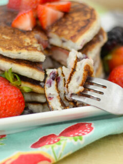 Gluten Free Pancakes with Berries Image