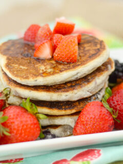 Gluten Free Pancakes with Berries Photo