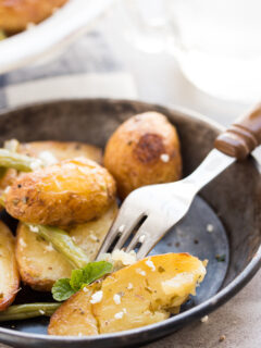 Greek Roasted Potatoes and Green Beans Image