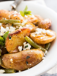 Greek Roasted Potatoes and Green Beans Picture