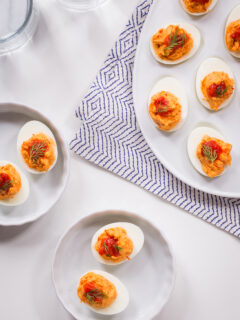 Harissa Goat Cheese Deviled Eggs Pic
