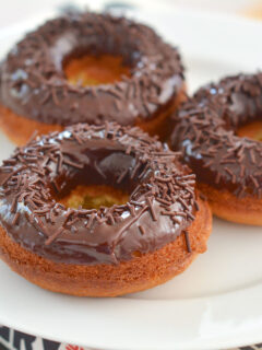 Lemon Donuts with Chocolate Glaze Image