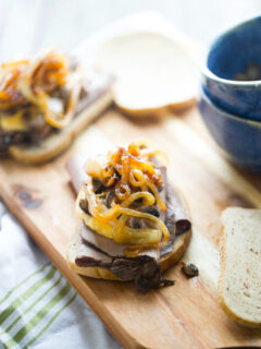 Roast Beef and Cheddar Sandwiches Picture