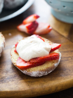 Strawberry Cream Cheese Donut Sandwiches Image