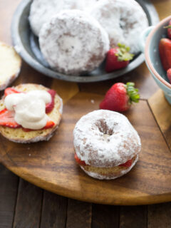 Strawberry Cream Cheese Donut Sandwiches Pic