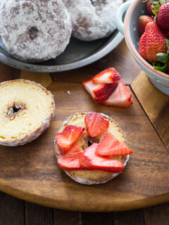Strawberry Cream Cheese Donut Sandwiches Picture