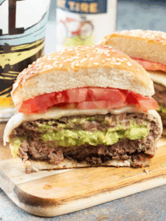 Bacon-Wrapped Guacamole Burger Bombs Picture