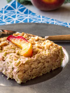 Baked Peach Oatmeal Photo