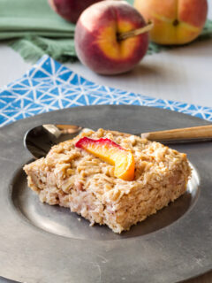 Baked Peach Oatmeal Picture