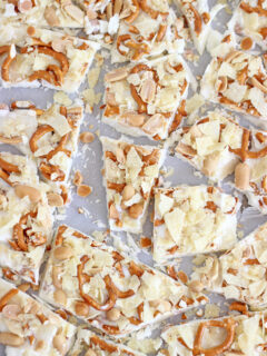 Caramel Pretzel Salted Peanut Potato Chip Bark Image