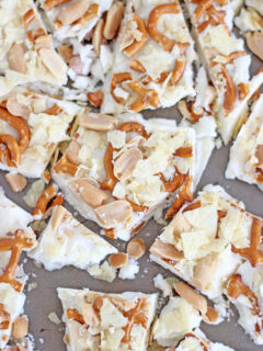 Caramel Pretzel Salted Peanut Potato Chip Bark Pic