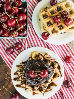 Cherry Chocolate Chip Waffles Image