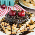 Cherry Chocolate Chip Waffles Photo
