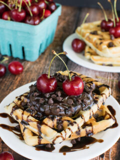 Cherry Chocolate Chip Waffles Pic