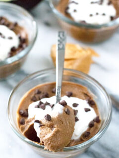 Chocolate Avocado Pudding with Coconut and Peanut Butter Image