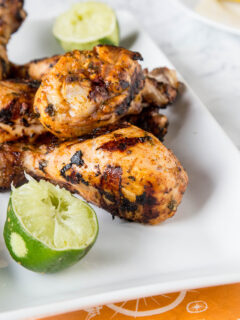 Grilled Chicken Drumsticks with Chili Lime Photo