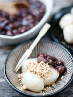 Kinako Mochi with Red Bean Paste Pic