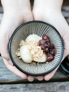 Kinako Mochi with Red Bean Paste Picture
