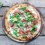 Prosciutto Pizza with Strawberries Photo
