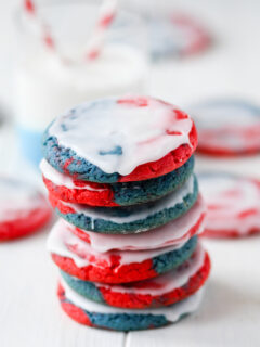 Red White and Blue Cookies Image