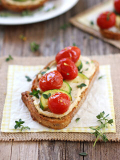 Roasted Zucchini and Tomato Crostini Picture