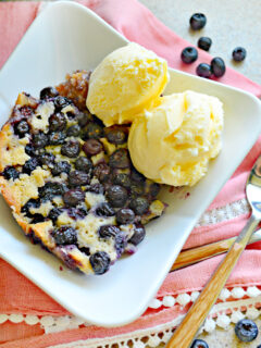 Slow Cooker Blueberry Cobbler Picture