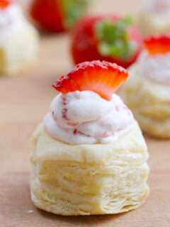 Strawberry Cream Puff Pastry Cups Picture