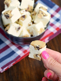 White Chocolate Cookie Dough Fudge Picture