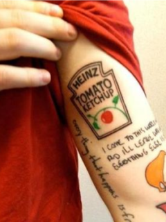 12 Celebrities with Food Tattoos