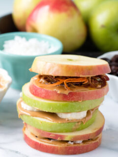 Apple Peanut Butter Sandwiches Image