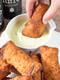 Avocado Eggrolls with BBQ Chicken Image