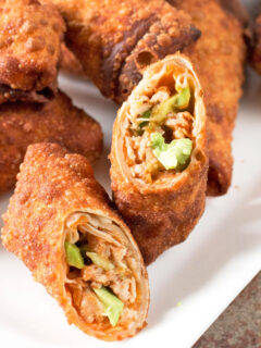 Avocado Eggrolls with BBQ Chicken Photo