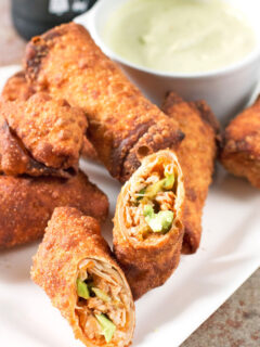 Avocado Eggrolls with BBQ Chicken Pic