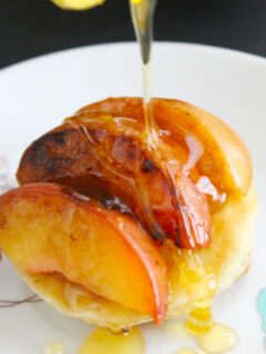Grilled Peach Puffs Image