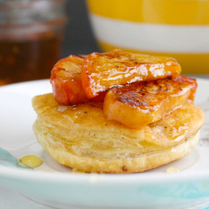 Grilled Peach Puffs Photo