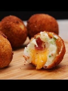 How to Make Loaded Cheese Stuffed Mashed Potato Balls