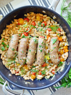 Italian Sausage and White Beans Skillet Pic