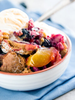 Oatmeal Cookie Blueberry Peach Cobbler Image