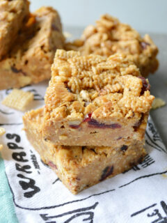Peanut Butter Honey Cereal Bars Picture